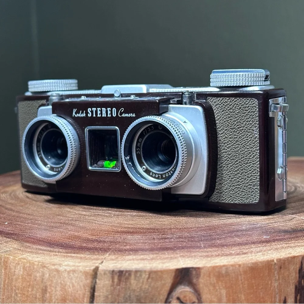 Kodak Stereo 35mm Film Camera - Tested - w/ Original Case & Lens Covers